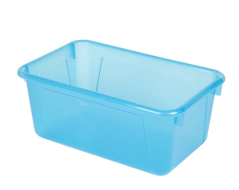 Storex Small Cubby Bin, 12.2 x 7.8 x 5.1 Inches, Candy Teal, 5-Pack (62480U05C) - Image 2